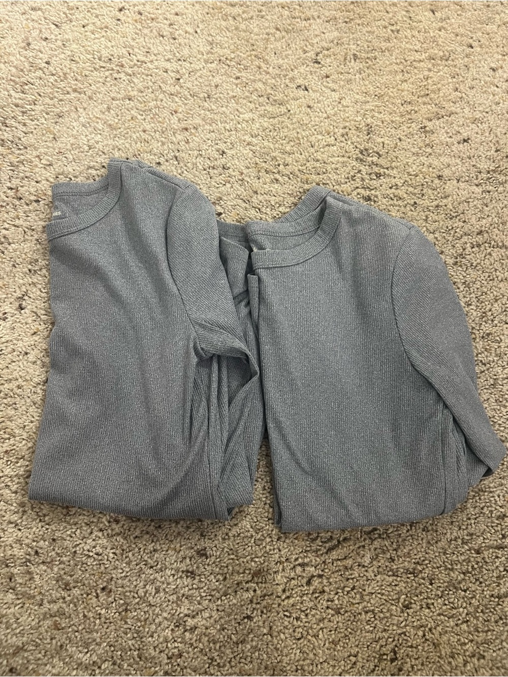 Women Gray Long-Sleeve Tops Set of 2